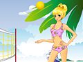 Joc Espectacle de noies de voleibol a la platja  en línia