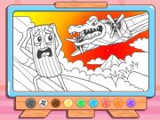Joc Llibre per pintar: Bombardino Cocodilo en línia