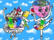 Joc Llibre per pintar per a nens: Ballerina cappuccina en línia