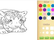 Joc Llibre de pintar per a tigres per a nadons en línia