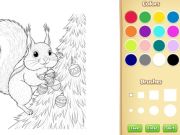 Joc Llibre per pintar animals de Nadal per a nens en línia