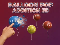 Joc Balloon Pop Addition 3D en línia
