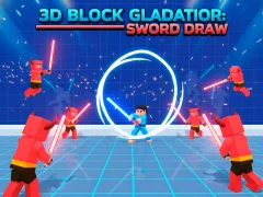 Joc 3D Block Gladiator: Sword Draw en línia