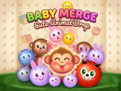 Joc Baby Merge Cute animal drop en línia