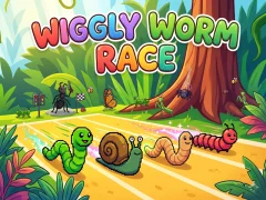 Joc Wiggly Worm Race en línia