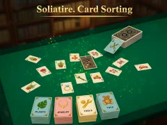 Joc Solitaire. Card Sorting en línia