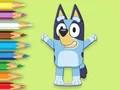 Joc Coloring Book: Happy Bluey en línia