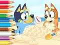 Joc Coloring Book: Bluey On The Beach en línia