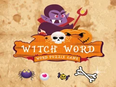 Joc Witch Word Halloween Puzzel Game en línia