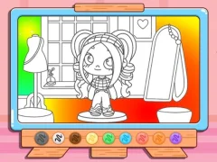Joc Coloring Book: Avatar Girl Dress Up Shopping en línia