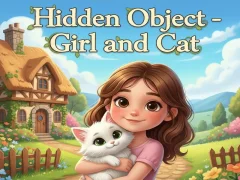 Joc Hidden Object - Girl and Cat en línia