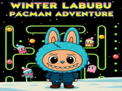 Joc Winter Labubu Pacman Adventure en línia