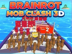 Joc Brainrot Mob Clash 3D en línia