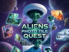 Joc Aliens Photo Tile Quest en línia