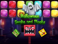 Joc Halloween Snake and Blocks en línia