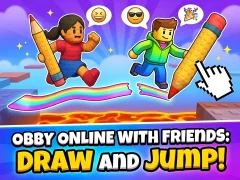 Joc Obby online with friends: Draw and Jump! en línia