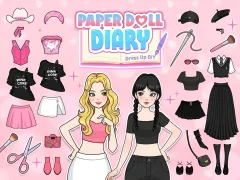 Joc Paper Doll Diary: Dress Up DIY en línia