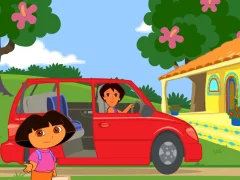 Joc Dora The explorer Dora's Ride-Along City Adventure en línia