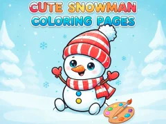 Joc Cute Snowman Coloring Pages en línia