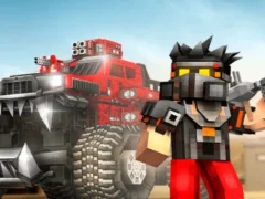 Joc Blocky Cars: Car Battle en línia