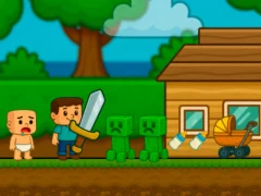 Joc Baby Noob Help! Steve en línia
