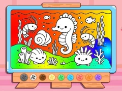 Joc Coloring Book: Kawaii Sea Animals en línia