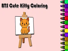 Joc BTS Cute Kitty Coloring en línia