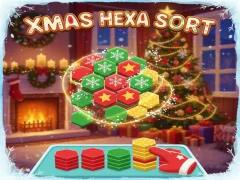 Joc Xmas Hexa Sort en línia