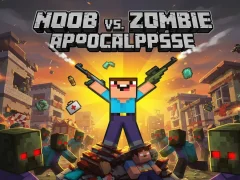 Joc Noob vs Zombie Apocalypse en línia