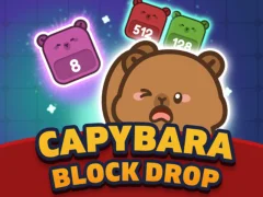 Joc Capybara Block Drop en línia