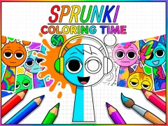 Joc Sprunki Coloring Time en línia