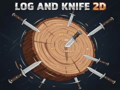 Joc Log And Knife 2D en línia