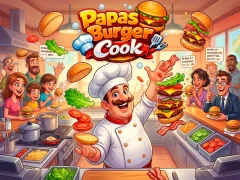 Joc Papas Burger Cook en línia