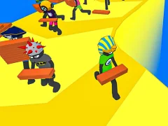 Joc Stickman Planks Fall en línia
