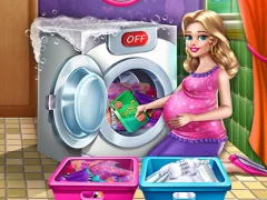 Joc Mommy washing clothes en línia