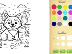 Joc Dog Coloring Book en línia