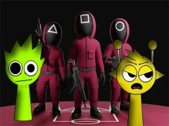 Joc Squid Game Sprunki FNF Battle en línia