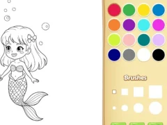 Joc Mermaid Coloring Book For Kids en línia