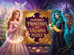 Joc Incredible Princesses and Villains Puzzle en línia
