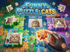 Joc Funny Puzzle: Cats en línia