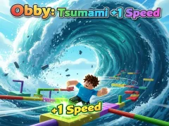Joc Obby: Tsunami +1 speed en línia