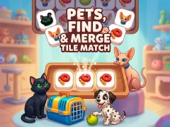 Joc Pets, Find and Merge Tile Match en línia