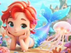 Joc Jigsaw Puzzle: Chibi Mermaid Marshmallow Jellyfish en línia