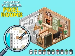 Joc Coloring by Numbers Pixel Rooms en línia
