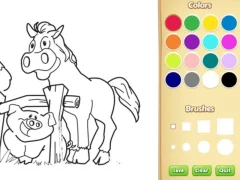 Joc Farm Animals Coloring Book for Kids en línia