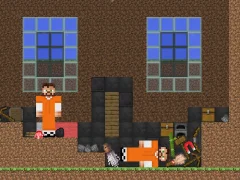 Joc Escape from the prison in Mineblock! Destruction! en línia