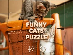 Joc Funny Cats Puzzle en línia