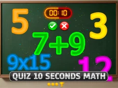 Joc Quiz 10 Seconds Math en línia