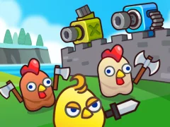 Joc Merge Cannon: Chicken Defense en línia