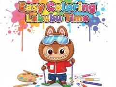 Joc Easy Coloring Labubu Time en línia